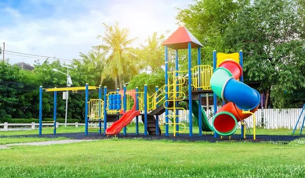 Children's play area at Shriram Sway of the Trees, near Electronic City, Bengaluru